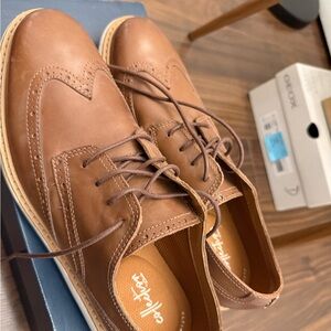 Cole Haan Tan Leather Wingtip Oxfords